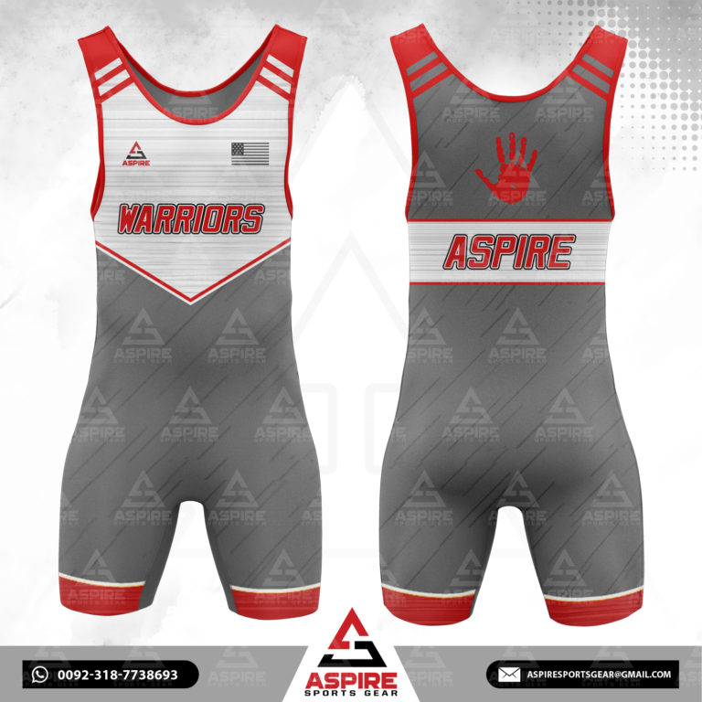 Army Design Custom Sublimation Wrestling Singlet